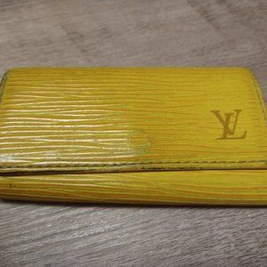 Louis Vuitton 4 ring Key Holder Golden Yellow and Purple